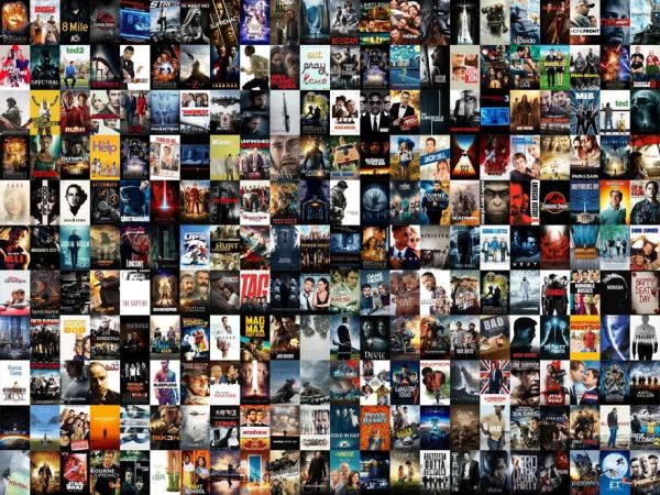 Collage of Best Most Popular Movies of all Time
